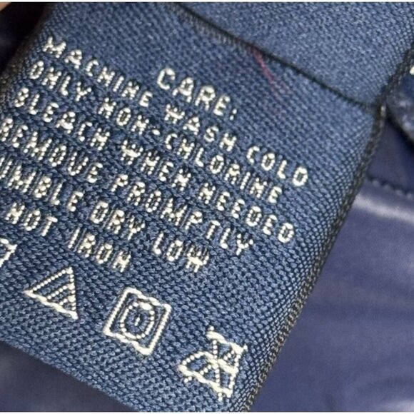 Polo Ralph Lauren Golf Women’s Size Large Reversible Puffer Vest Navy Blue Gold - Picture 12 of 13